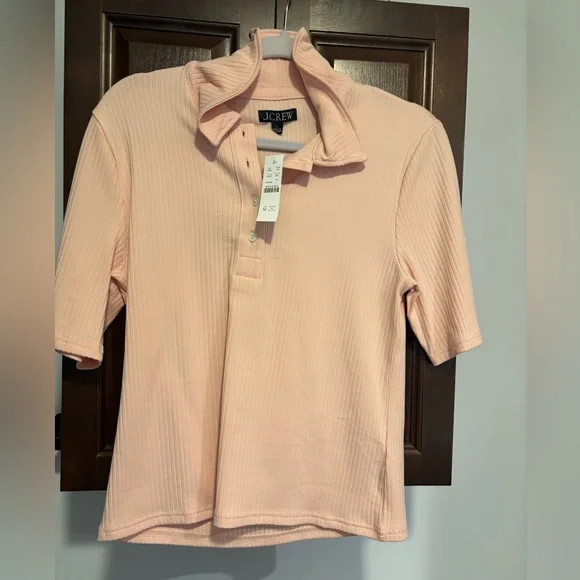 J. Crew Pink Short Sleeve Polo - Picture 3 of 10
